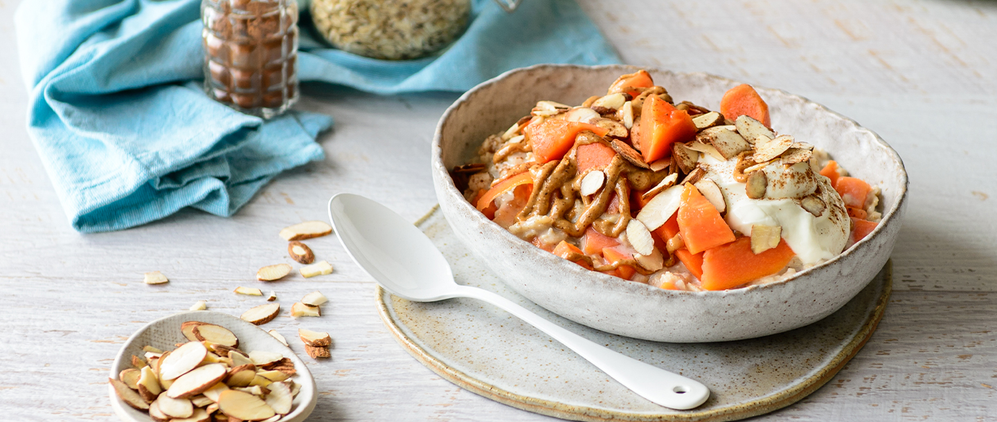 Hero1440x610-Almond-PapayaAlmond-Porridge
