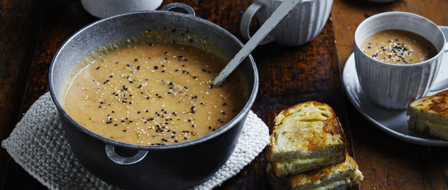 Sweet Potato Miso soup 2